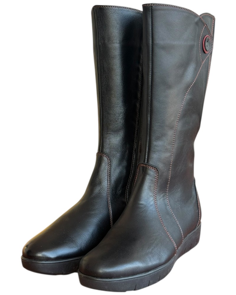 Δερμάτινη Γυναικεία Mπότα - N982