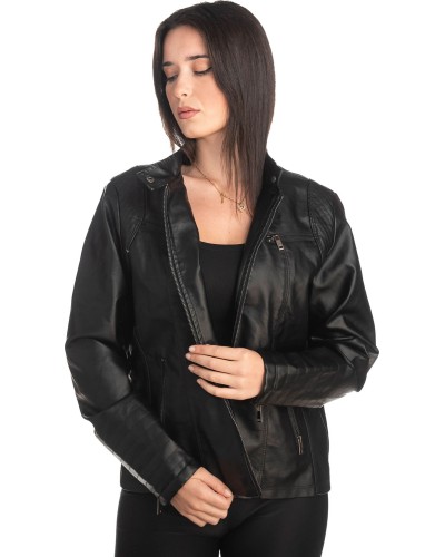 Δερμάτινο γυναικείο μπουφάν - S270