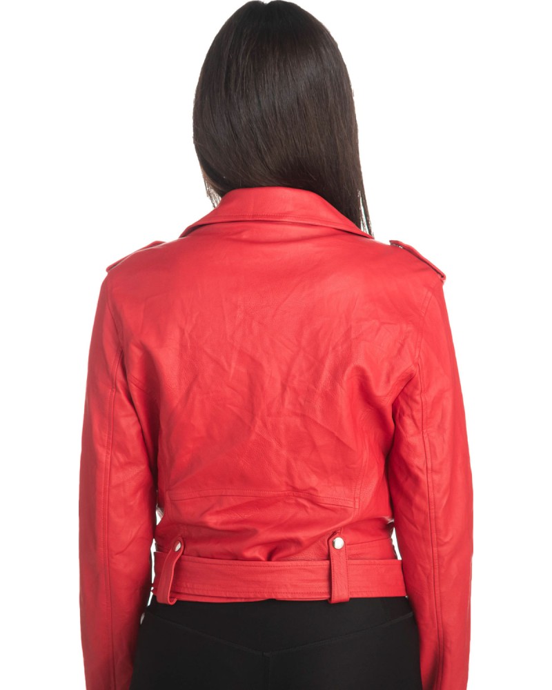 Δερμάτινο γυναικείο μπουφάν - S294