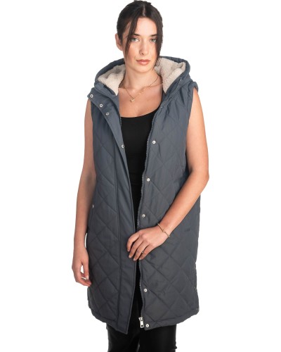 Γυναικείο Επώνυμο Μπουφάν Γιλέκο - S649