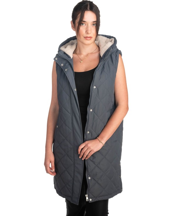 Γυναικείο Επώνυμο Μπουφάν Γιλέκο - S649