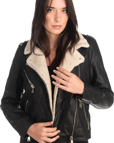 Δερμάτινο γυναικείο μπουφάν - S962