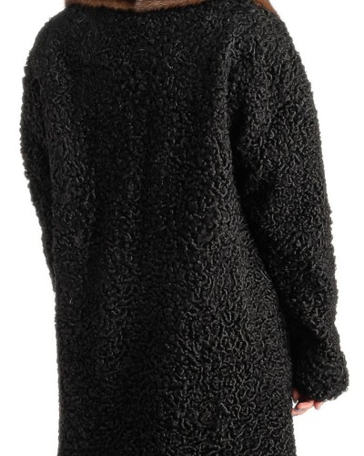 Γνήσια Γυναικεία Φυσική Γούνα Με Βιζόν Γιακά - T240