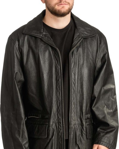 Γνήσιο Ανδρικό Δερμάτινο Μπουφάν - T290