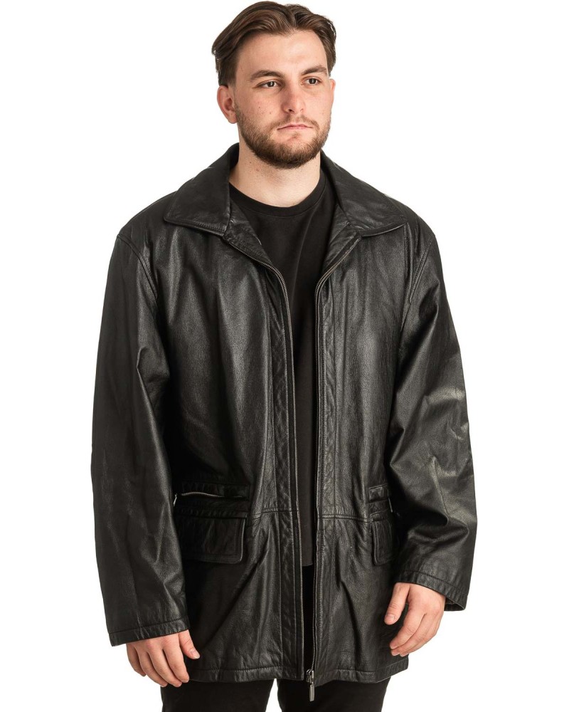 Γνήσιο Ανδρικό Δερμάτινο Μπουφάν - T290