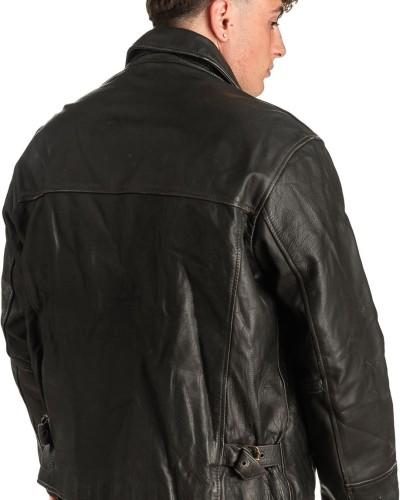 Γνήσιο Ανδρικό Δερμάτινο Μπουφάν - T293