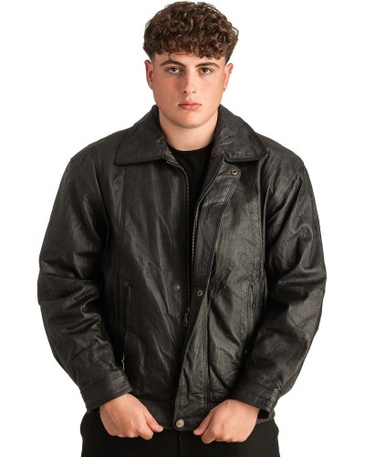 Γνήσιο Ανδρικό Δερμάτινο Μπουφάν - T294