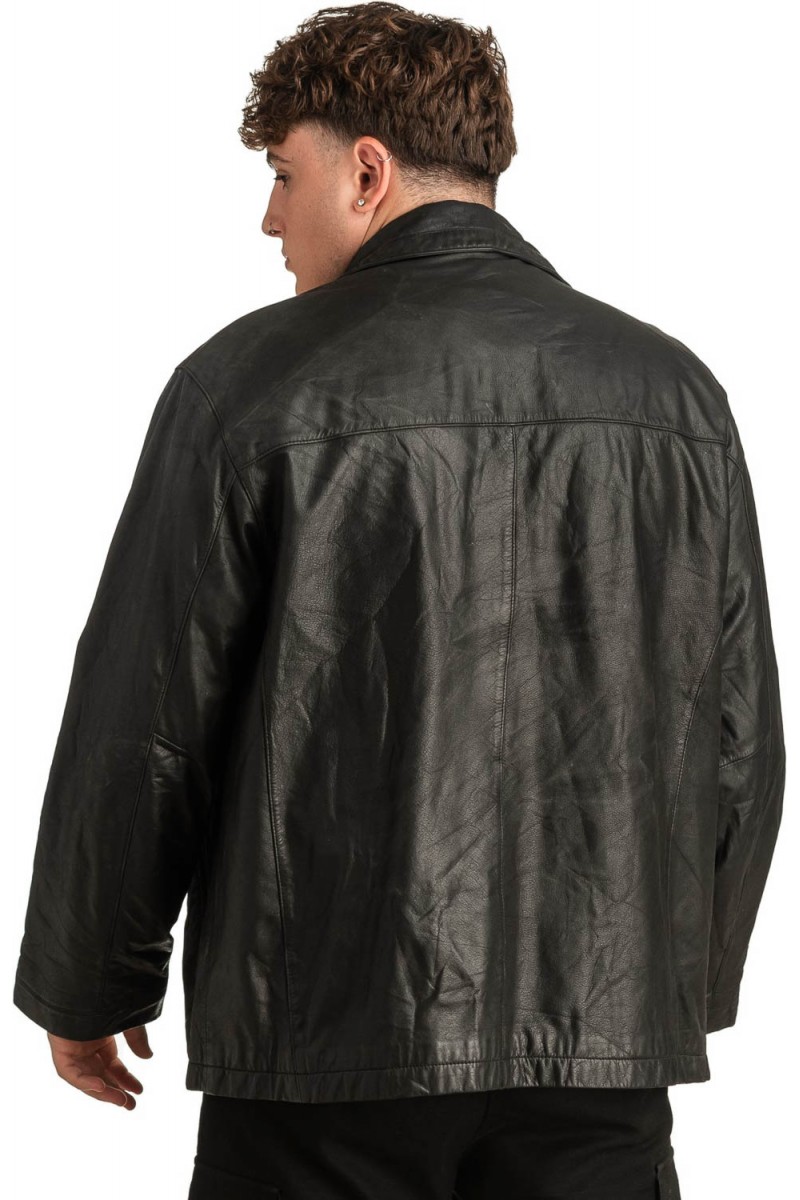 Γνήσιο Ανδρικό Δερμάτινο Μπουφάν - T296
