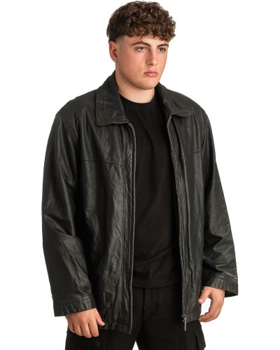 Γνήσιο Ανδρικό Δερμάτινο Μπουφάν - T296