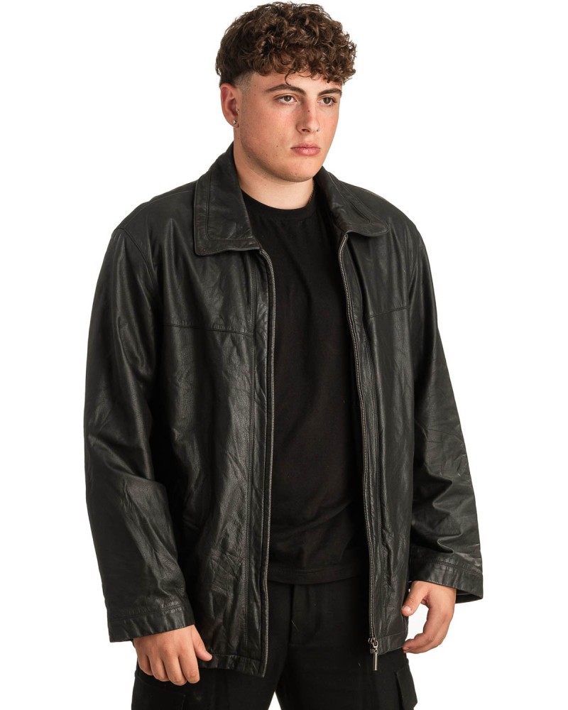 Γνήσιο Ανδρικό Δερμάτινο Μπουφάν - T296