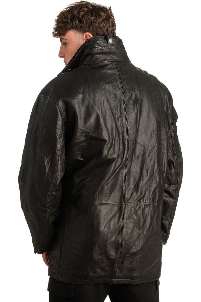 Γνήσιο Ανδρικό Δερμάτινο Μπουφάν - T297