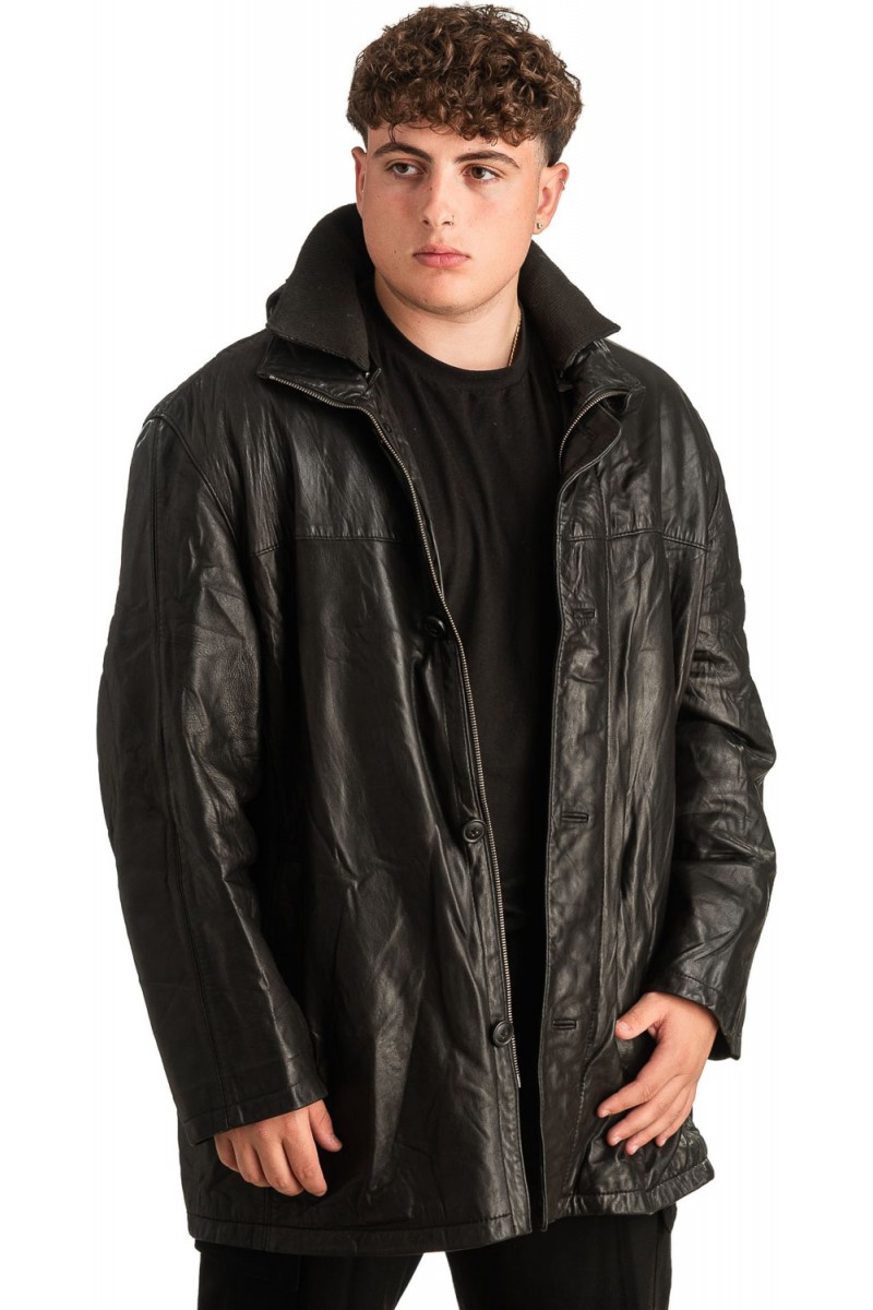 Γνήσιο Ανδρικό Δερμάτινο Μπουφάν - T297
