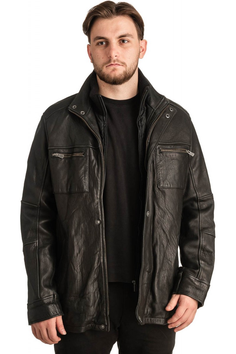 Γνήσιο Ανδρικό Δερμάτινο Μπουφάν - T300