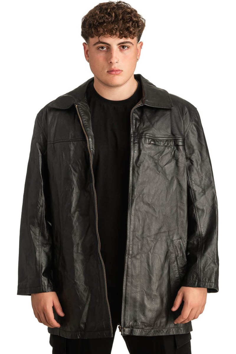 Γνήσιο Ανδρικό Δερμάτινο Μπουφάν - T301