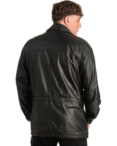 Γνήσιο Ανδρικό Δερμάτινο Μπουφάν - T303