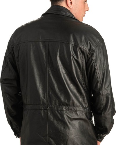 Γνήσιο Ανδρικό Δερμάτινο Μπουφάν - T303