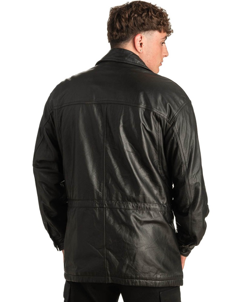 Γνήσιο Ανδρικό Δερμάτινο Μπουφάν - T303