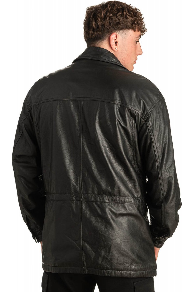 Γνήσιο Ανδρικό Δερμάτινο Μπουφάν - T303