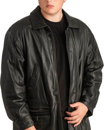 Γνήσιο Ανδρικό Δερμάτινο Μπουφάν - T303