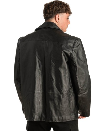Γνήσιο Ανδρικό Δερμάτινο Μπουφάν - T304