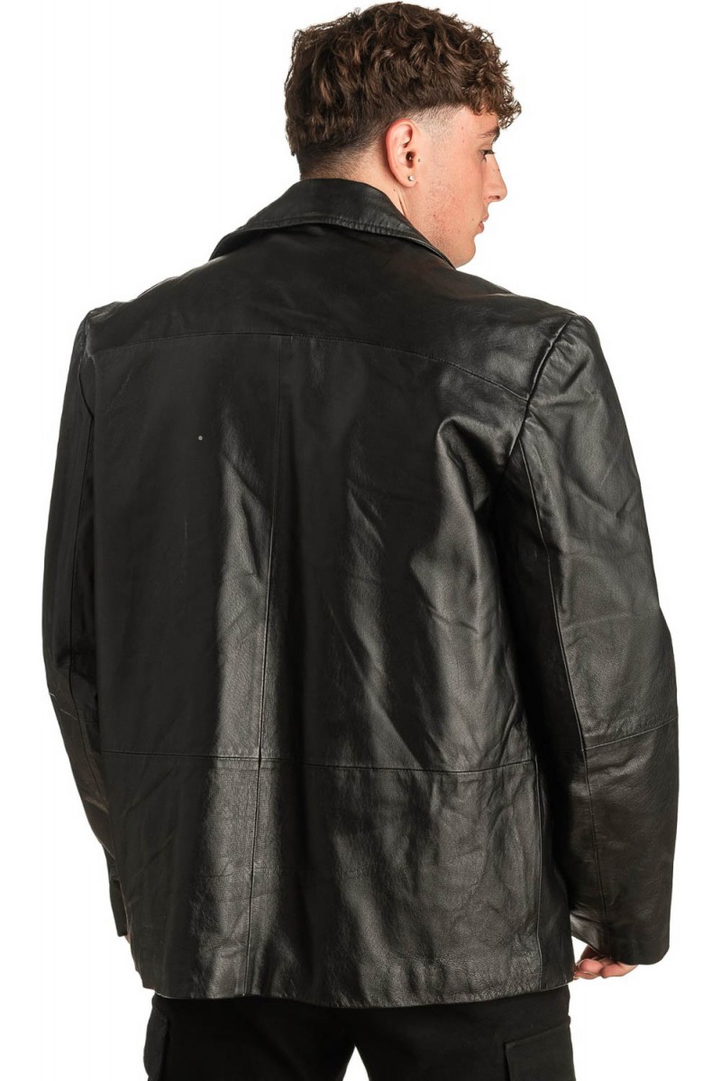 Γνήσιο Ανδρικό Δερμάτινο Μπουφάν - T304