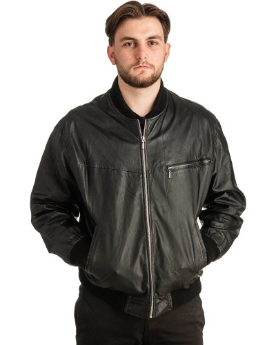 Γνήσιο Ανδρικό Δερμάτινο Μπουφάν - T305