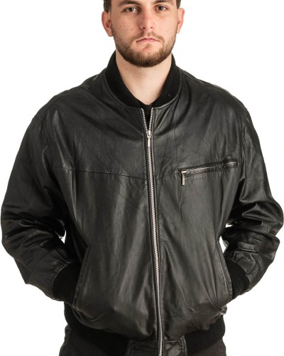 Γνήσιο Ανδρικό Δερμάτινο Μπουφάν - T305