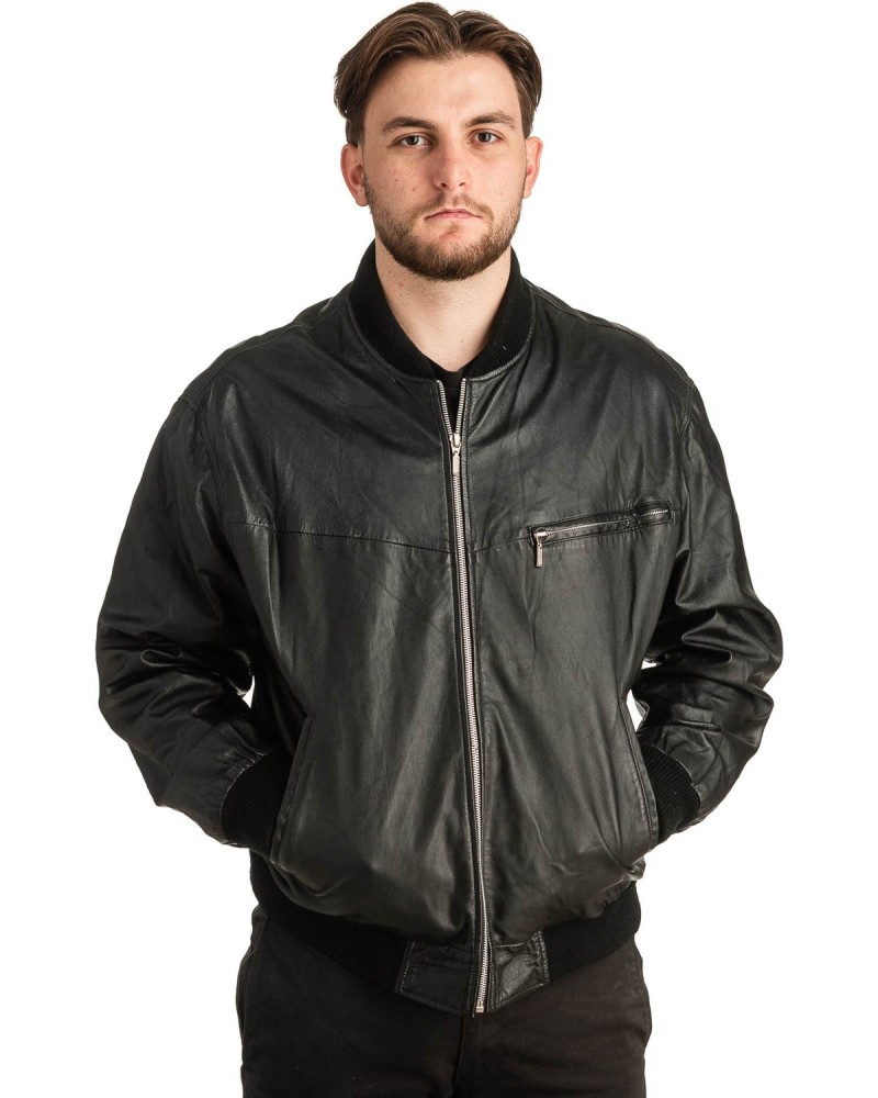 Γνήσιο Ανδρικό Δερμάτινο Μπουφάν - T305