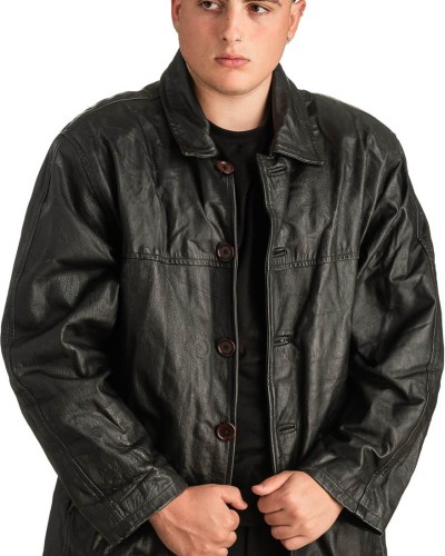 Γνήσιο Ανδρικό Δερμάτινο Μπουφάν - T307
