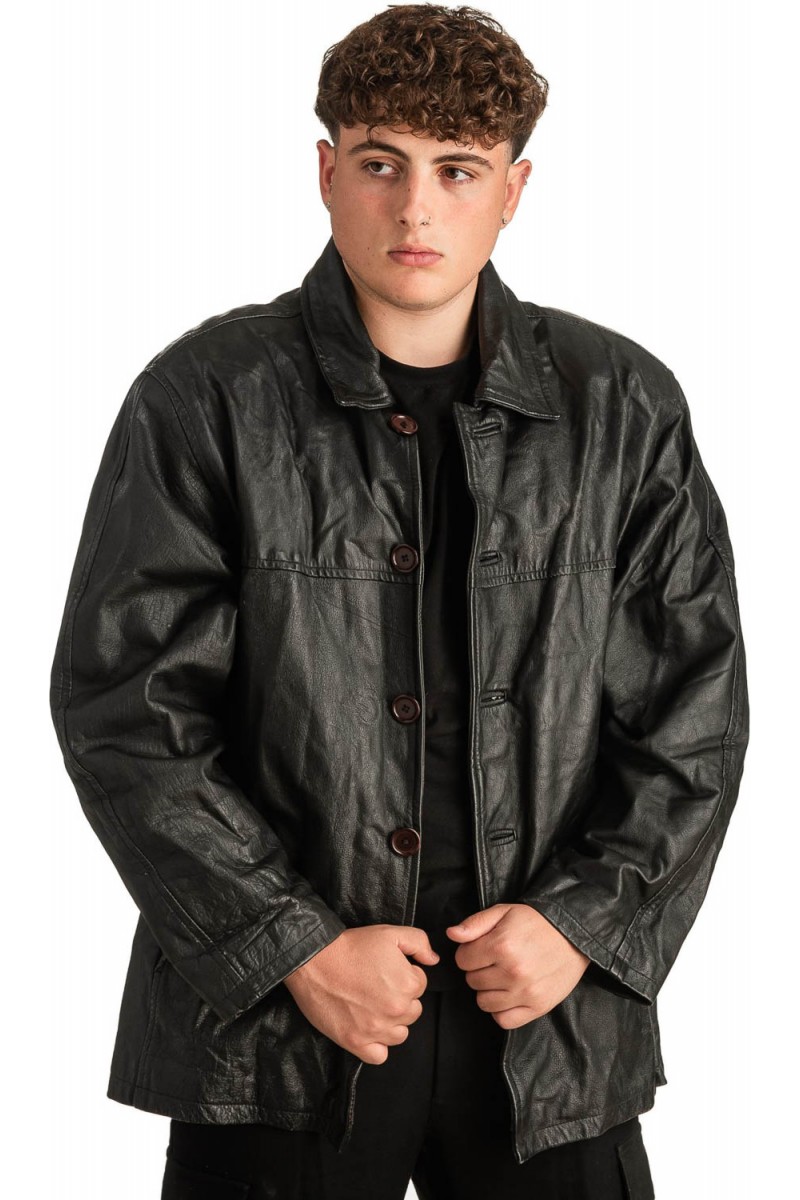 Γνήσιο Ανδρικό Δερμάτινο Μπουφάν - T307