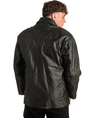 Γνήσιο Ανδρικό Δερμάτινο Μπουφάν - T307