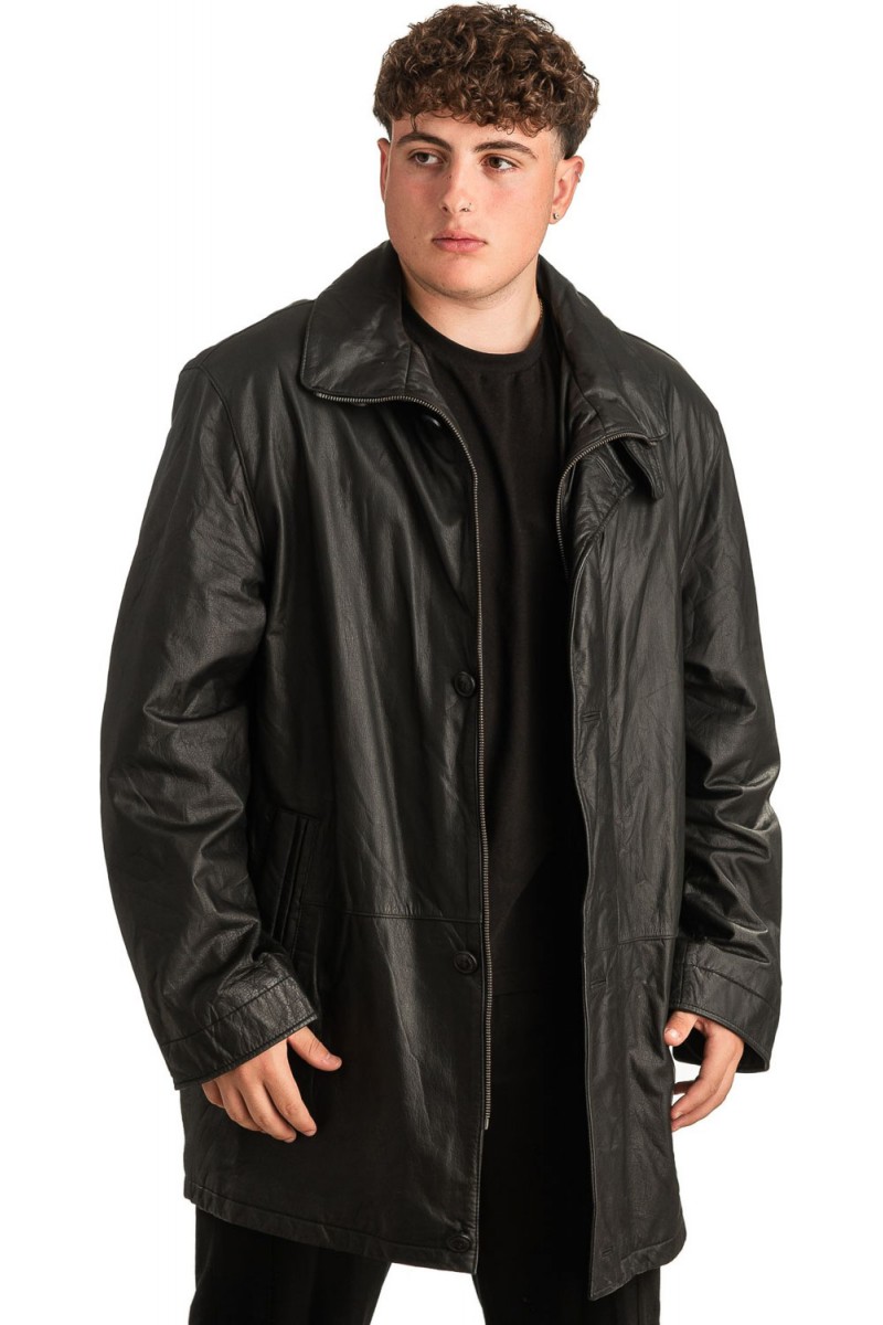 Γνήσιο Ανδρικό Δερμάτινο Μπουφάν - T308