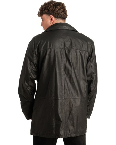 Γνήσιο Ανδρικό Δερμάτινο Μπουφάν - T308