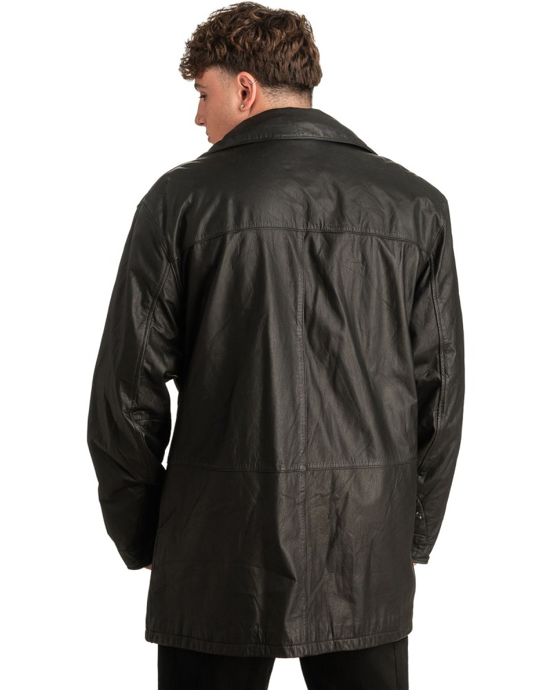 Γνήσιο Ανδρικό Δερμάτινο Μπουφάν - T308