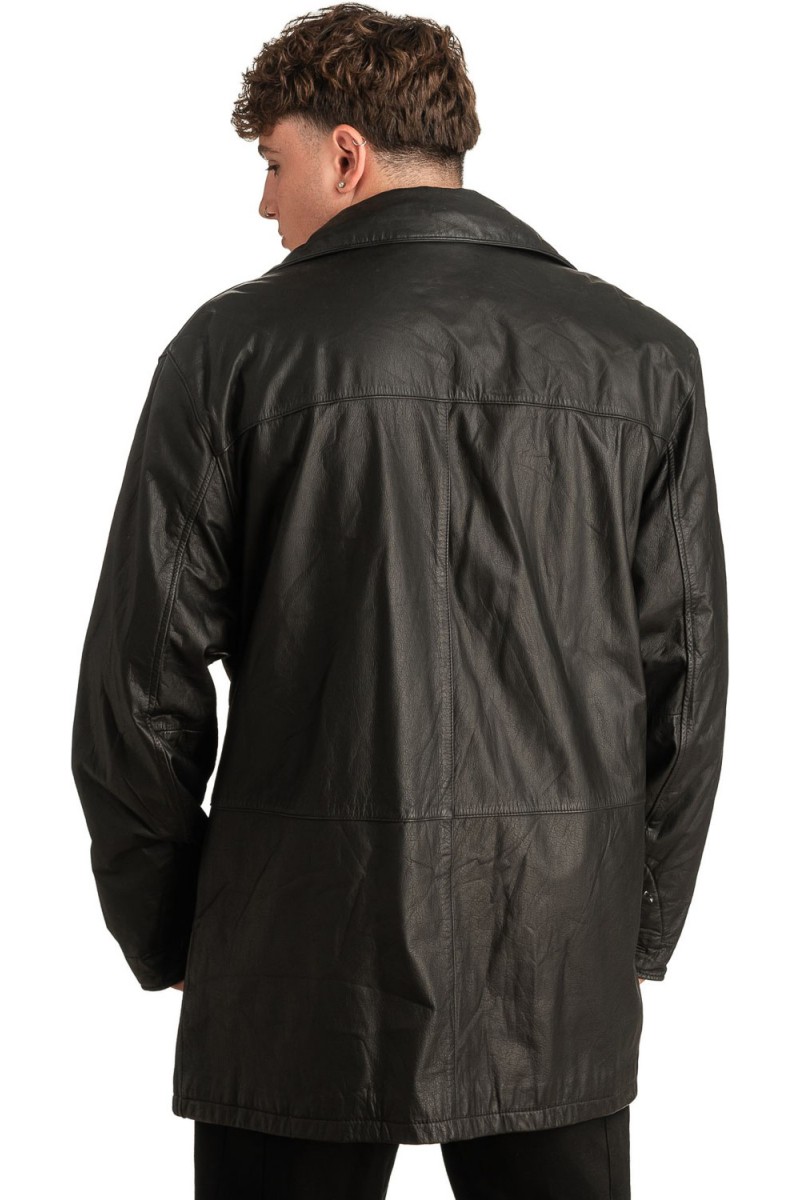Γνήσιο Ανδρικό Δερμάτινο Μπουφάν - T308