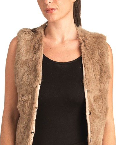 Γνήσια Γυναικεία Φυσική Γούνα Γιλέκο - T31