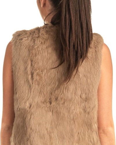 Γνήσια Γυναικεία Φυσική Γούνα Γιλέκο - T31