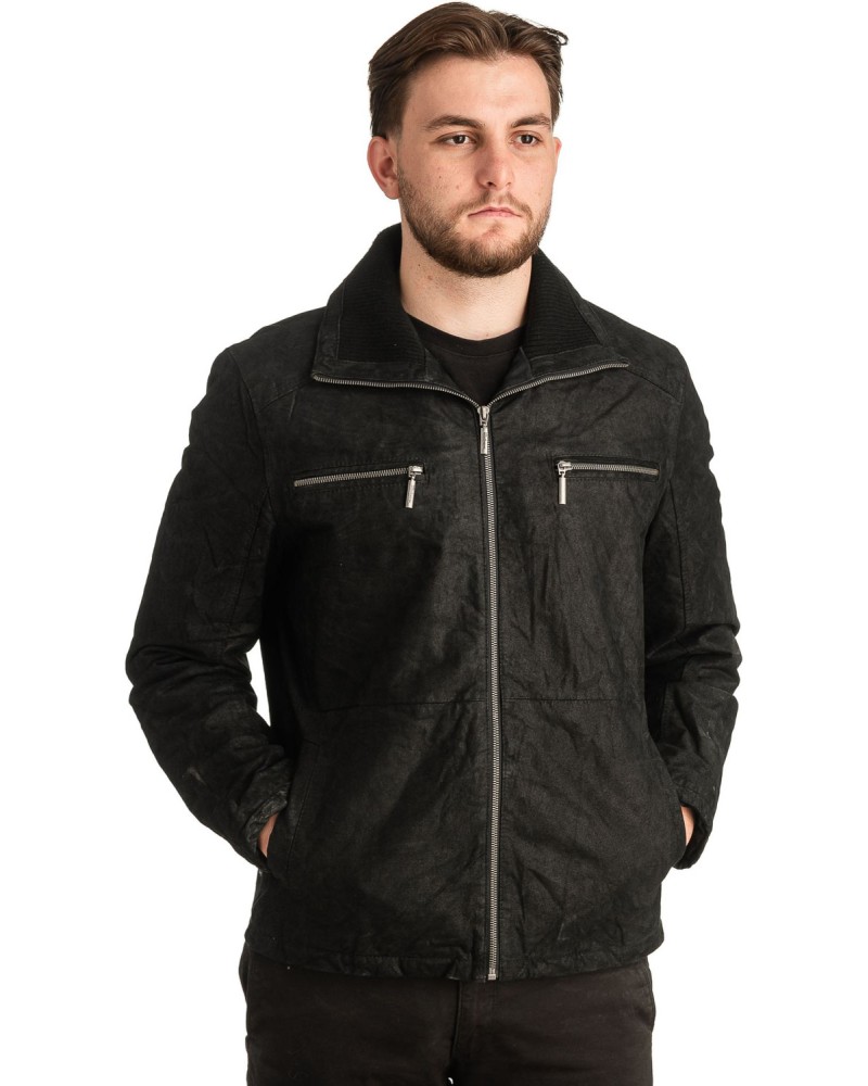 Γνήσιο Ανδρικό Δερμάτινο Μπουφάν - T310
