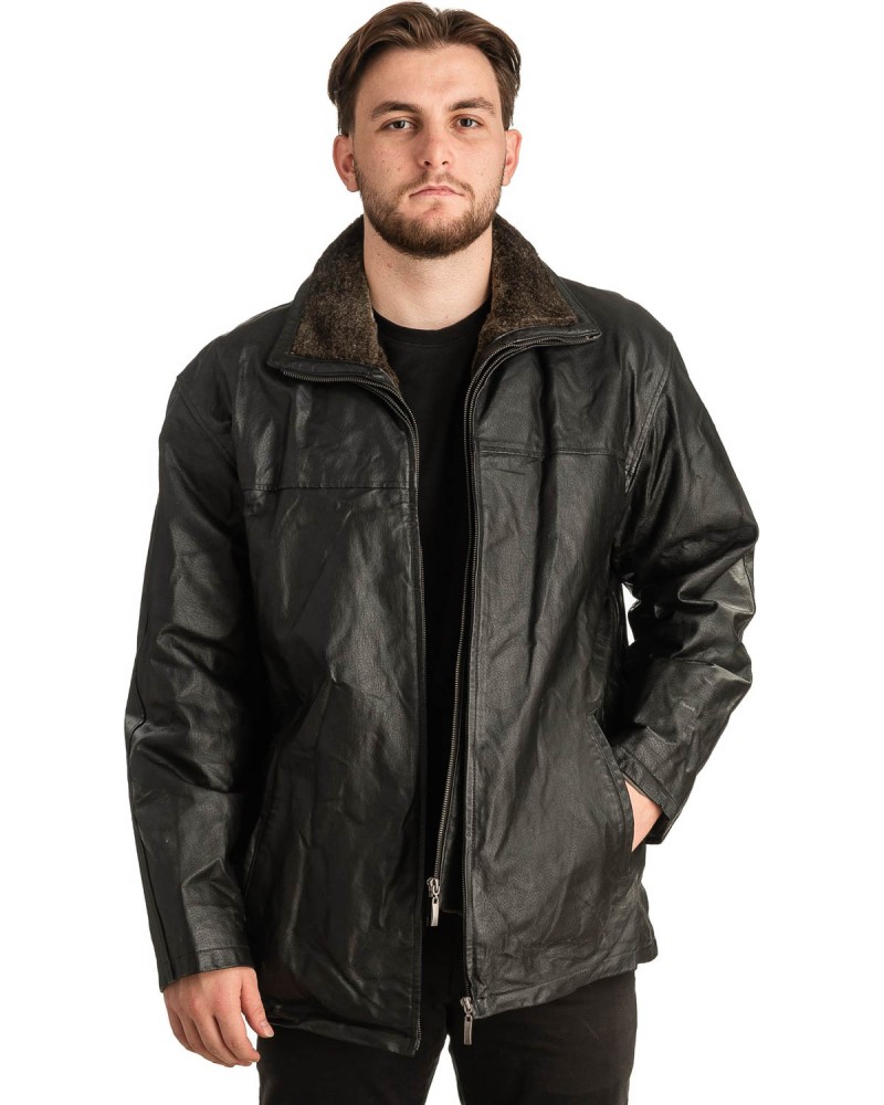 Γνήσιο Ανδρικό Δερμάτινο Μπουφάν - T314