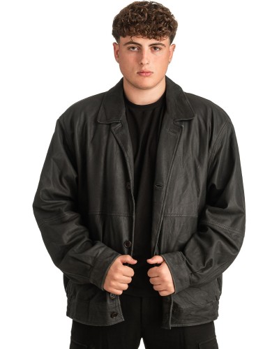 Γνήσιο Ανδρικό Δερμάτινο Μπουφάν - T315