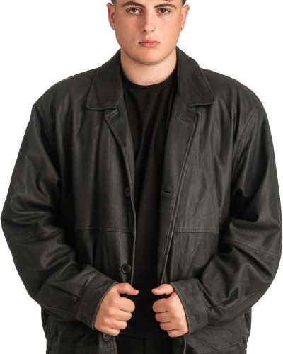 Γνήσιο Ανδρικό Δερμάτινο Μπουφάν - T315