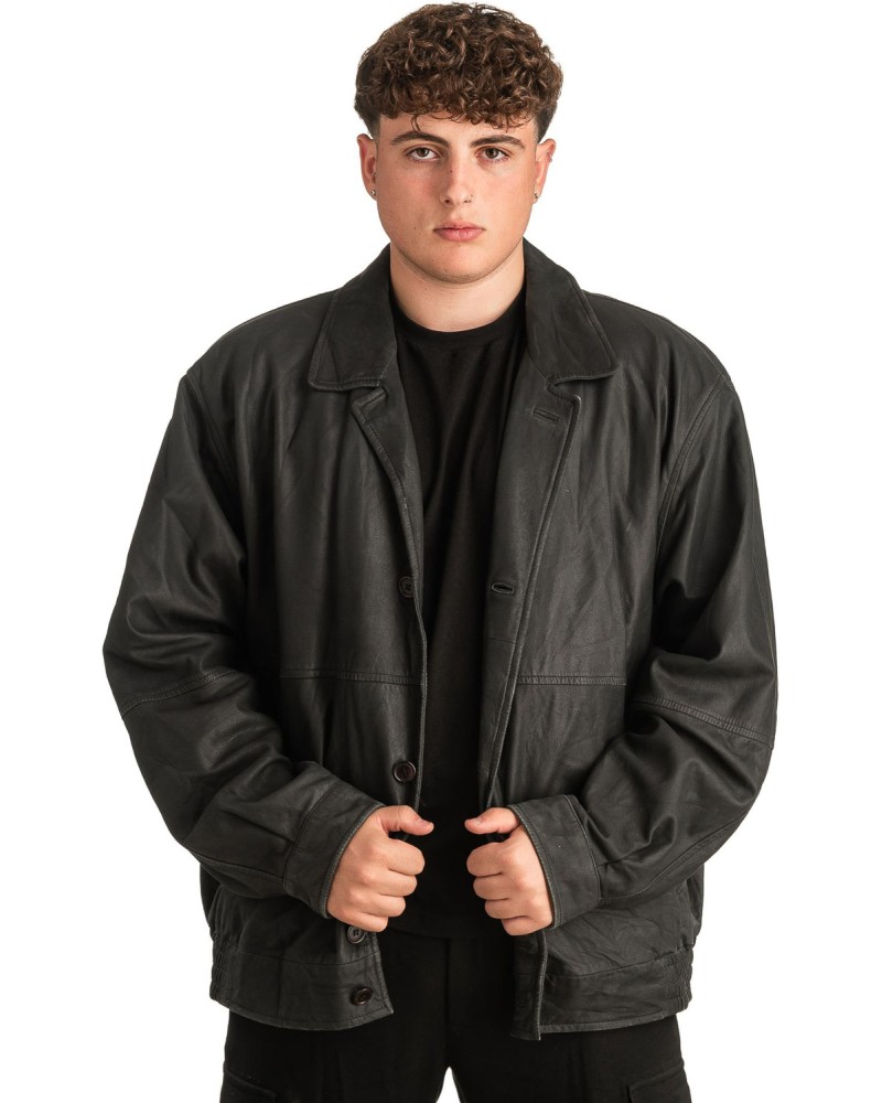 Γνήσιο Ανδρικό Δερμάτινο Μπουφάν - T315