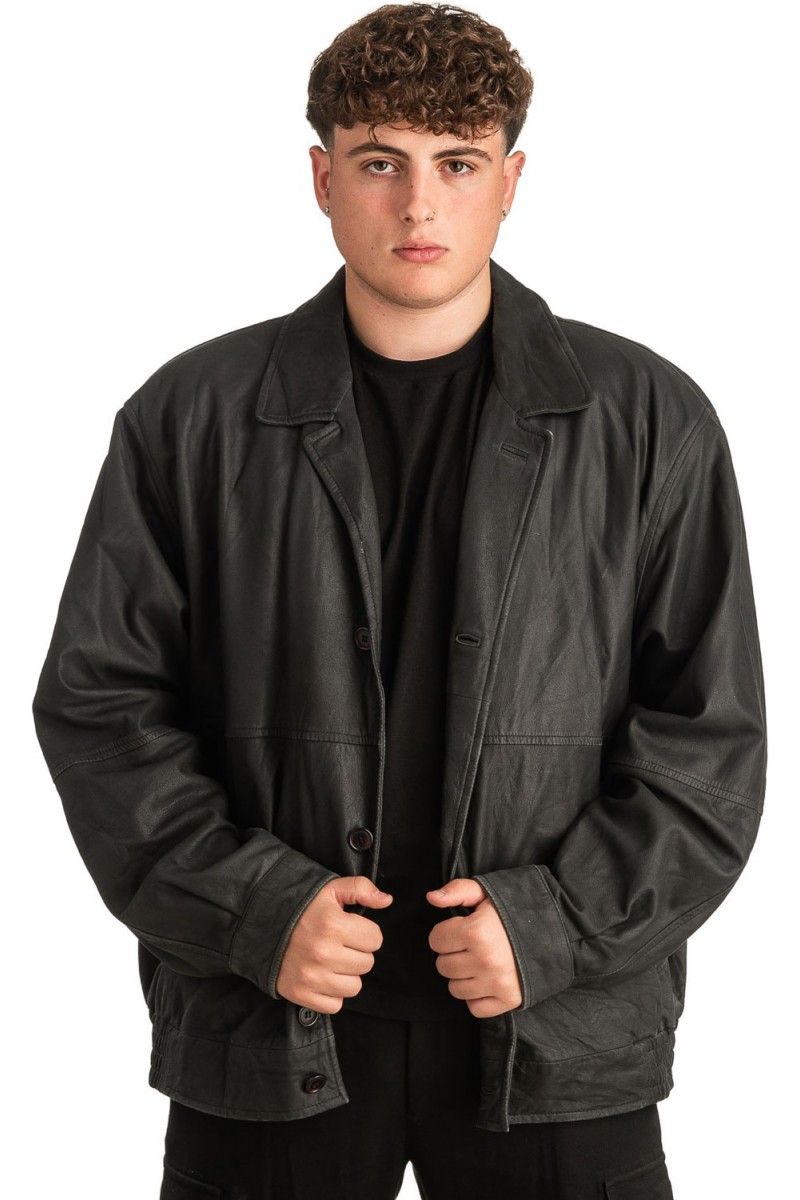 Γνήσιο Ανδρικό Δερμάτινο Μπουφάν - T315