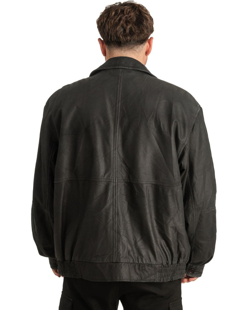 Γνήσιο Ανδρικό Δερμάτινο Μπουφάν - T315