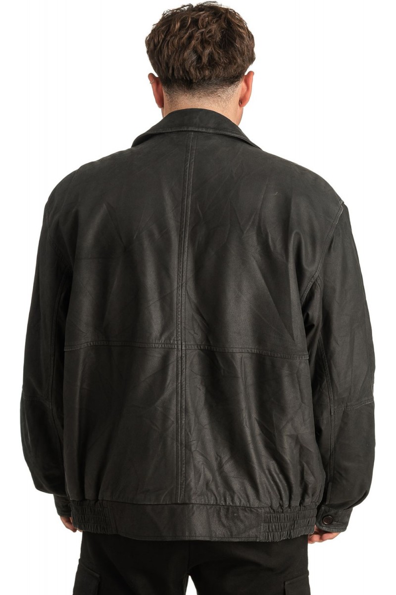Γνήσιο Ανδρικό Δερμάτινο Μπουφάν - T315