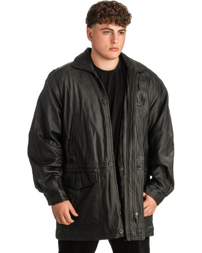 Γνήσιο Ανδρικό Δερμάτινο Μπουφάν - T317