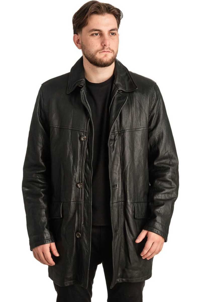 Γνήσιο Ανδρικό Δερμάτινο Μπουφάν - T318