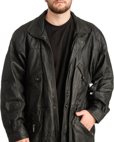 Γνήσιο Ανδρικό Δερμάτινο Μπουφάν - T319