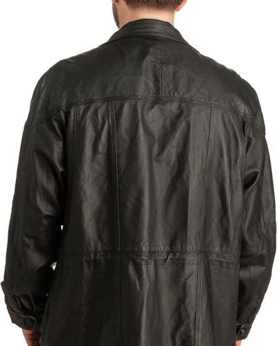 Γνήσιο Ανδρικό Δερμάτινο Μπουφάν - T319