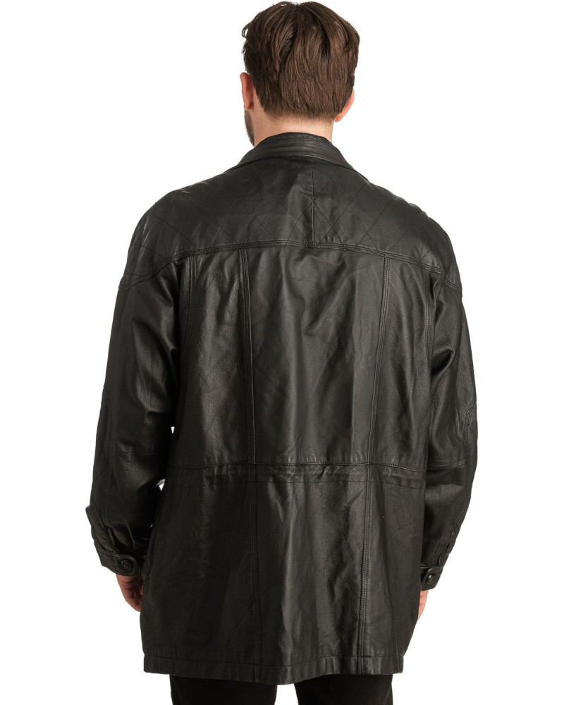 Γνήσιο Ανδρικό Δερμάτινο Μπουφάν - T319